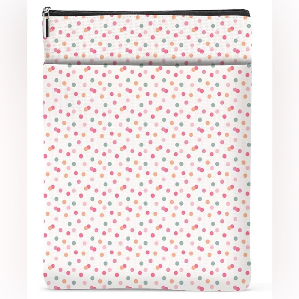 🎈 Polka Dot Book Pouch